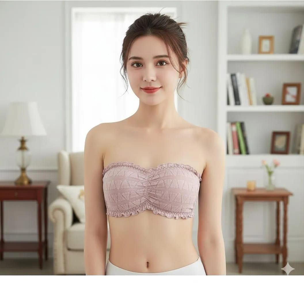 Net plain comfortable padded lightwight BRA