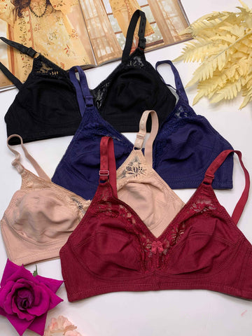 Soft cotton Non padded Bra